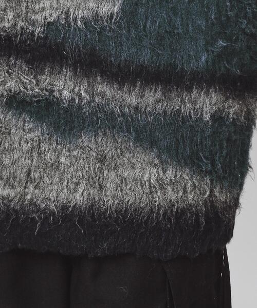 tk.TAKEO KIKUCHI（ティーケータケオキクチ）の「◆シャギーニットプルオーバー（ニット/セーター・レディース・ダークグリーン/ブラック系/ダークグリーン系/ブラック/オフホワイト/ワイン系1・66）」の13枚目の写真