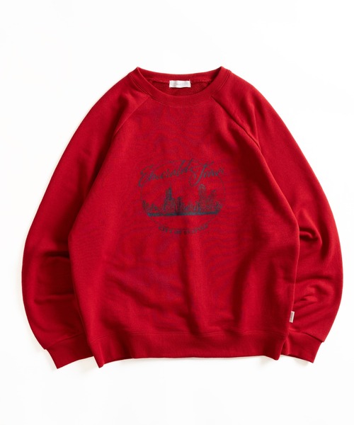 MUHET（ミュエータ）の「アソートプリントスウェット（スウェット・レディース・オフホワイト/杢グレー/ネイビー/レッド・X-LARGE/MEDIUM）」の4枚目の写真