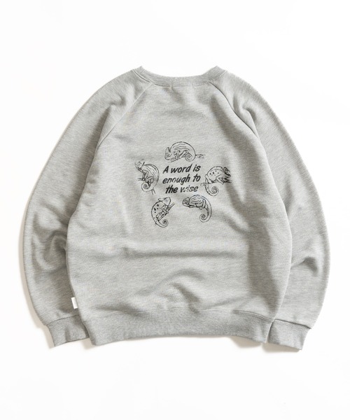 MUHET（ミュエータ）の「アソートプリントスウェット（スウェット・レディース・オフホワイト/杢グレー/ネイビー/レッド・X-LARGE/MEDIUM）」の17枚目の写真