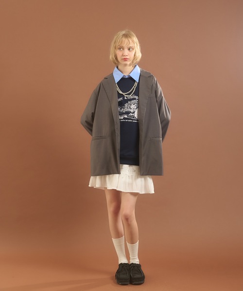 MUHET（ミュエータ）の「アソートプリントスウェット（スウェット・レディース・オフホワイト/杢グレー/ネイビー/レッド・X-LARGE/MEDIUM）」の13枚目の写真