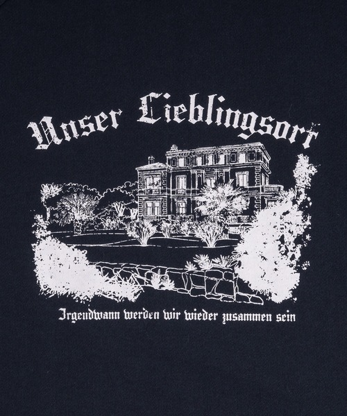 MUHET（ミュエータ）の「アソートプリントスウェット（スウェット・レディース・オフホワイト/杢グレー/ネイビー/レッド・X-LARGE/MEDIUM）」の8枚目の写真