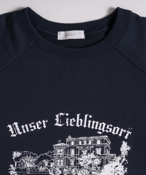 MUHET（ミュエータ）の「アソートプリントスウェット（スウェット・レディース・オフホワイト/杢グレー/ネイビー/レッド・X-LARGE/MEDIUM）」の7枚目の写真