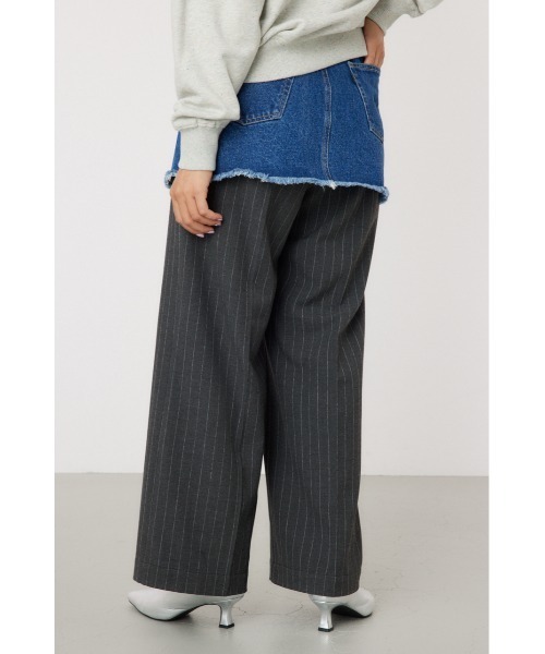 RODEO CROWNS WIDE BOWL（ロデオクラウンズワイドボウル）の「デニムスカート レイヤード スラックス（スラックス・レディース・グレー/ブラック・FREE）」の8枚目の写真