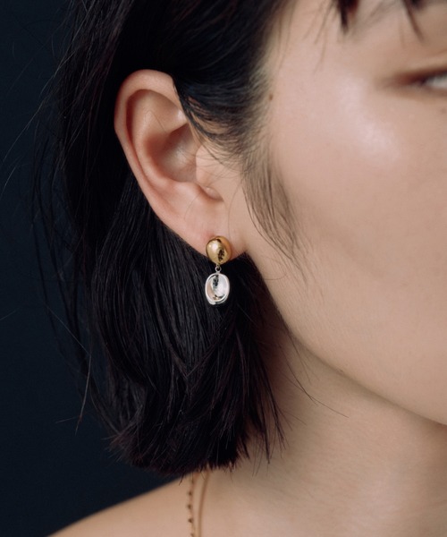 novice（ノーヴィス）の「【novice】Bicolor Concave Pierce［Stainless］（ピアス（両耳用）・レディース・その他・FREE）」の3枚目の写真
