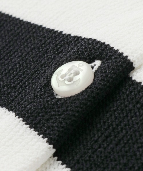 JENNE（ジェンヌ）の「カーディガン風サマーボーダーニット（ニット/セーター・レディース・グリーン/ブラック・SMALL/MEDIUM/LARGE）」の17枚目の写真