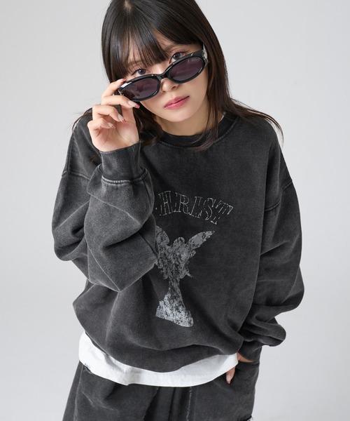 kutir（クティール）の「VINTAGE LIKE ASSORTMENT CREW NECK SWEAT/ヴィンテージライクアソートクルーネックスウェット（スウェット・メンズ・ボルドー/レッド/杢グレー/グレー/ブラック系/ブラック・LARGE/MEDIUM）」の4枚目の写真