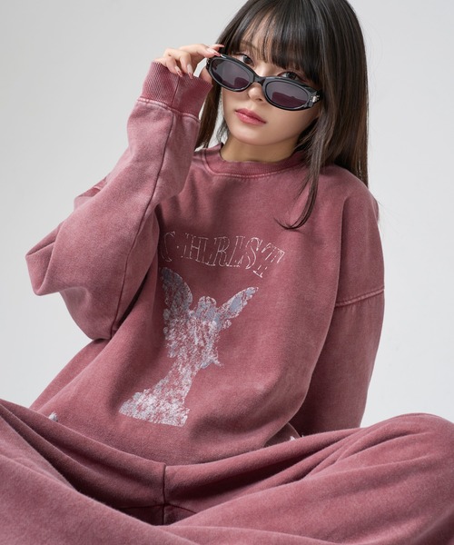 kutir（クティール）の「VINTAGE LIKE ASSORTMENT CREW NECK SWEAT/ヴィンテージライクアソートクルーネックスウェット（スウェット・メンズ・ボルドー/レッド/杢グレー/グレー/ブラック系/ブラック・LARGE/MEDIUM）」の2枚目の写真