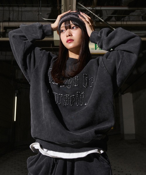 kutir（クティール）の「VINTAGE LIKE ASSORTMENT CREW NECK SWEAT/ヴィンテージライクアソートクルーネックスウェット（スウェット・メンズ・ボルドー/レッド/杢グレー/グレー/ブラック系/ブラック・LARGE/MEDIUM）」の3枚目の写真