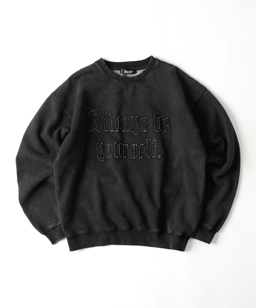 kutir（クティール）の「VINTAGE LIKE ASSORTMENT CREW NECK SWEAT/ヴィンテージライクアソートクルーネックスウェット（スウェット・メンズ・ボルドー/レッド/杢グレー/グレー/ブラック系/ブラック・LARGE/MEDIUM）」の8枚目の写真