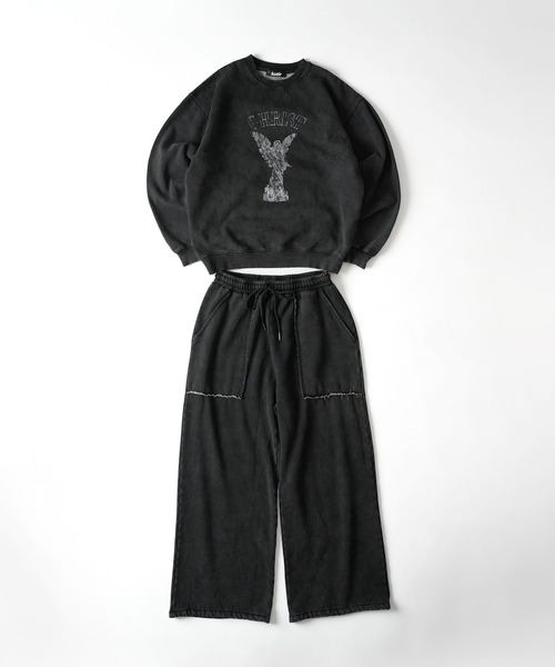 kutir（クティール）の「VINTAGE LIKE ASSORTMENT CREW NECK SWEAT/ヴィンテージライクアソートクルーネックスウェット（スウェット・メンズ・ボルドー/レッド/杢グレー/グレー/ブラック系/ブラック・LARGE/MEDIUM）」の10枚目の写真