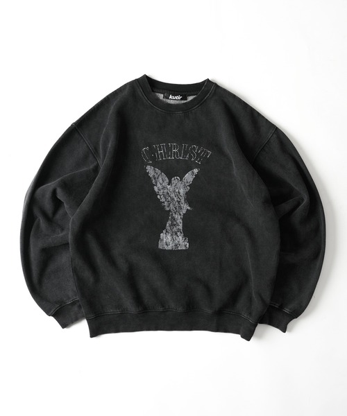 kutir（クティール）の「VINTAGE LIKE ASSORTMENT CREW NECK SWEAT/ヴィンテージライクアソートクルーネックスウェット（スウェット・メンズ・ボルドー/レッド/杢グレー/グレー/ブラック系/ブラック・LARGE/MEDIUM）」の11枚目の写真