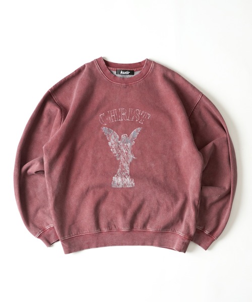 kutir（クティール）の「VINTAGE LIKE ASSORTMENT CREW NECK SWEAT/ヴィンテージライクアソートクルーネックスウェット（スウェット・メンズ・ボルドー/レッド/杢グレー/グレー/ブラック系/ブラック・LARGE/MEDIUM）」の18枚目の写真
