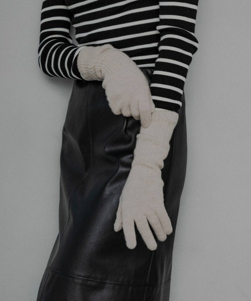 【セール】William Brunton Hand Knits long rib cuff Glove(手袋)|William Brunton Hand Knits(ウィリアム ブラントン ハンド ニット) 【セール】William Brunton Hand Knits long rib cuff Glove(手袋)|William Brunton Hand Knits(ウィリアム ブラントン ハンド ニット)