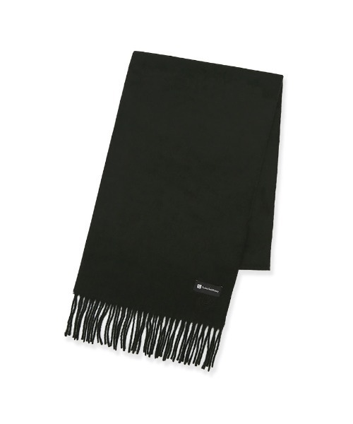 Perfect Suit FActory(パーフェクトスーツファクトリー)の「インポート【V.FRASS(ヴィフラース)】無地マフラー ブラック/グレー/ベージュ/ネイビー(マフラー・メンズ・ベージュ/ネイビー/ブラック/チャコールグレー・FREE)」の2枚目の写真