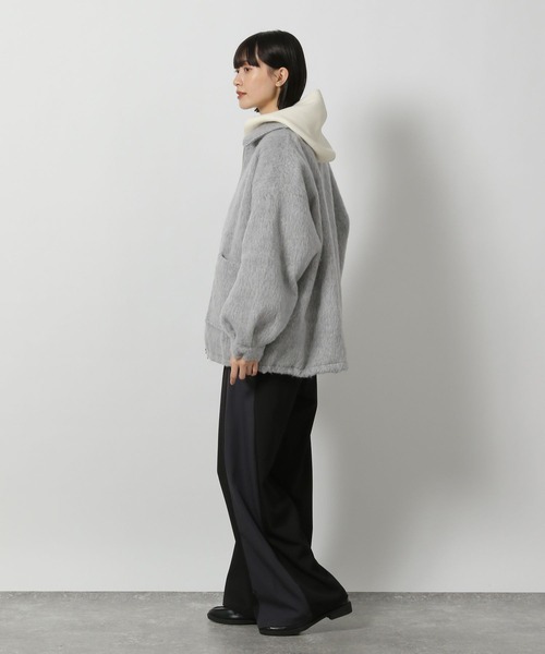 LAKOLE（ラコレ）の「シャギージップブルゾン / 128644（ブルゾン・レディース・ライトグレー/チェック・SMALL/MEDIUM）」の15枚目の写真