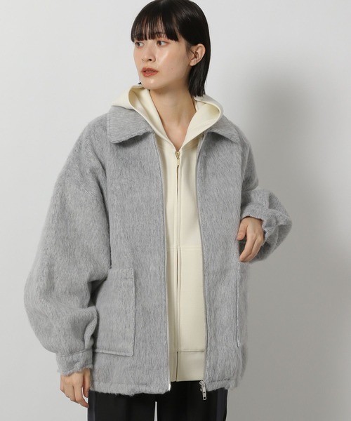 LAKOLE（ラコレ）の「シャギージップブルゾン / 128644（ブルゾン・レディース・ライトグレー/チェック・SMALL/MEDIUM）」の18枚目の写真