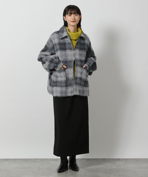 LAKOLE（ラコレ）の「シャギージップブルゾン / 128644（ブルゾン・レディース・ライトグレー/チェック・SMALL/MEDIUM）」の22枚目の写真