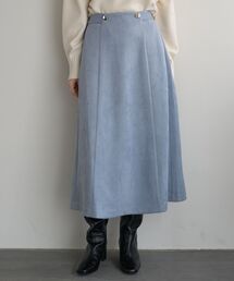 YECCA VECCA（イェッカヴェッカ）の「金釦デザインAラインスカート（スカート）」