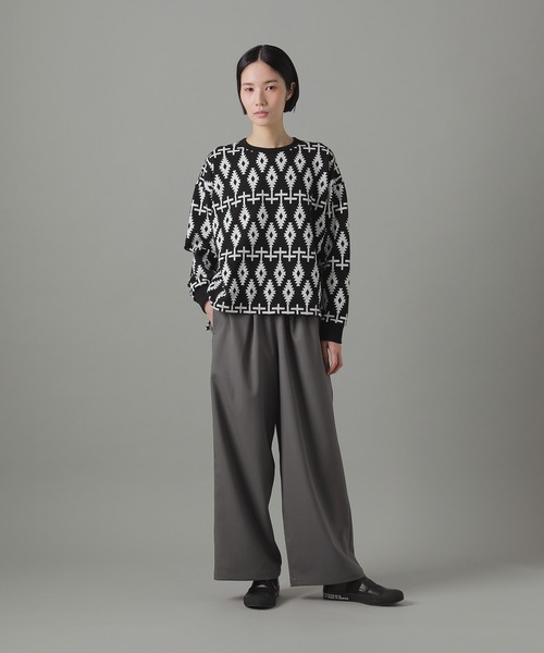 ZUCCa（ズッカ）の「ブロックプリントスウェット / スウェット / (O)（スウェット・レディース・ネイビー/ライトグレー/ブラック・M size）」の5枚目の写真