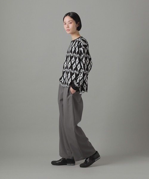 ZUCCa（ズッカ）の「ブロックプリントスウェット / スウェット / (O)（スウェット・レディース・ネイビー/ライトグレー/ブラック・M size）」の6枚目の写真