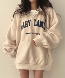 MAISON DE THERESE(メゾン ド テレーズ)のビッグサイズ ハーフジップあったプルオーバー/パーカー(パーカー)