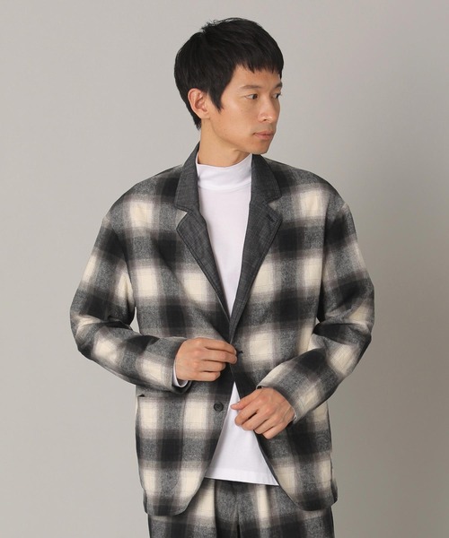 ZUCCa（ズッカ）の「ネルチェック / ジャケット / (O)（テーラードジャケット・レディース・ブラウン/ブラック・M size/XS size）」の4枚目の写真