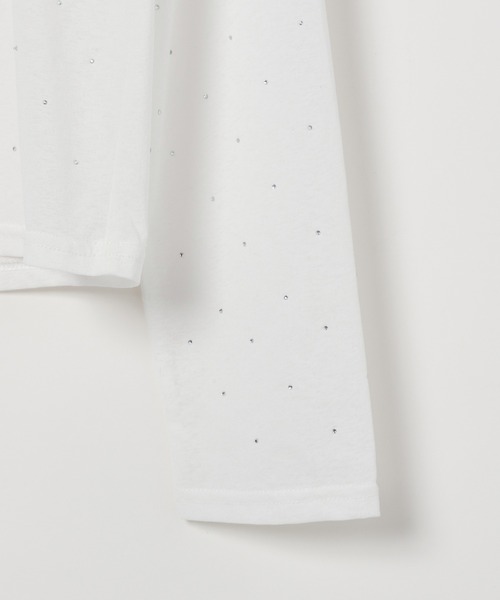 PAGEBOY（ページボーイ）の「ラインストーンシアーロングスリーブ（Tシャツ/カットソー・レディース・ブラック/ピンク系その他/オフホワイト・FREE）」の17枚目の写真