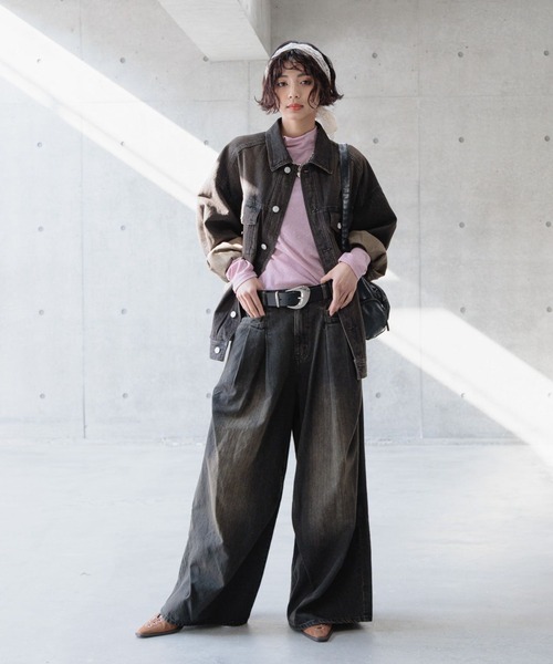 PAGEBOY（ページボーイ）の「ラインストーンシアーロングスリーブ（Tシャツ/カットソー・レディース・ブラック/ピンク系その他/オフホワイト・FREE）」の11枚目の写真