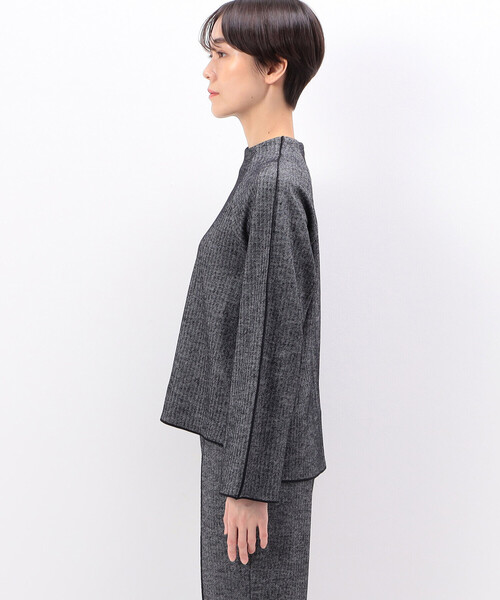 COMME CA（コムサ）の「リバーヘリンボン プルオーバー（Tシャツ/カットソー・レディース・ブラック・9号）」の6枚目の写真