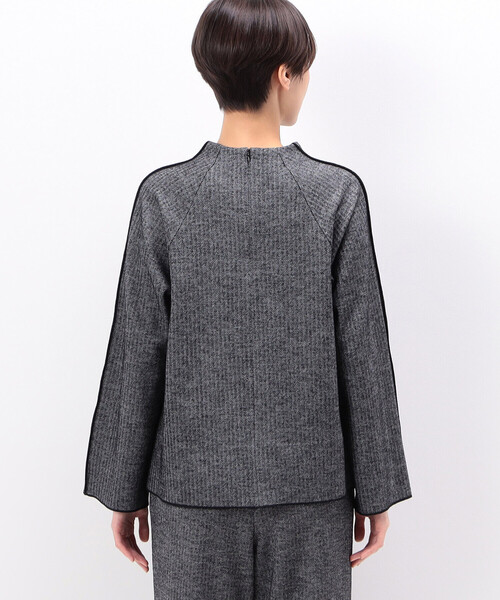 COMME CA（コムサ）の「リバーヘリンボン プルオーバー（Tシャツ/カットソー・レディース・ブラック・9号）」の7枚目の写真