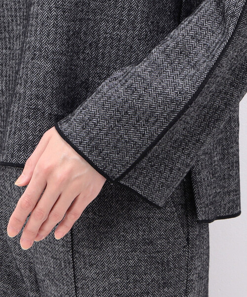 COMME CA（コムサ）の「リバーヘリンボン プルオーバー（Tシャツ/カットソー・レディース・ブラック・9号）」の9枚目の写真