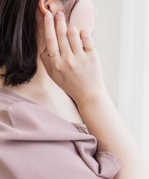 CLETTE(クレット)の「ストーンラップリング(リング・レディース・ゴールド・20号)」の4枚目の写真