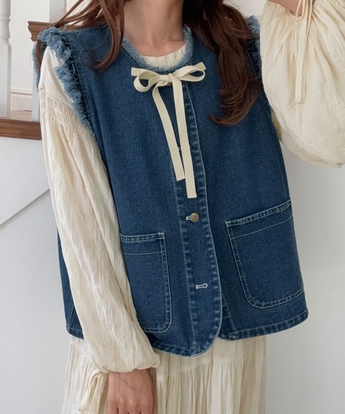 LAUIR（ラウアー）の「ワッシャーティアードボリュームワンピース[高身長サイズMT/低身長サイズXS,S有り](一部ペチスカートセット)（ワンピース・レディース・ベージュ/ブラック/アイボリー・MT/LARGE/MEDIUM/SMALL/XS）」の11枚目の写真