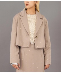 Settimissimo（セッティミッシモ）の「ツイル パールライク テーラード ショート ジャケット（テーラードジャケット）」