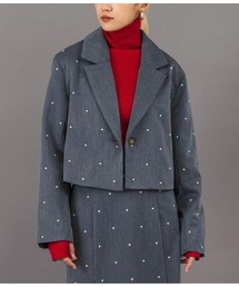 Settimissimo（セッティミッシモ）の「ツイル パールライク テーラード ショート ジャケット（テーラードジャケット）」