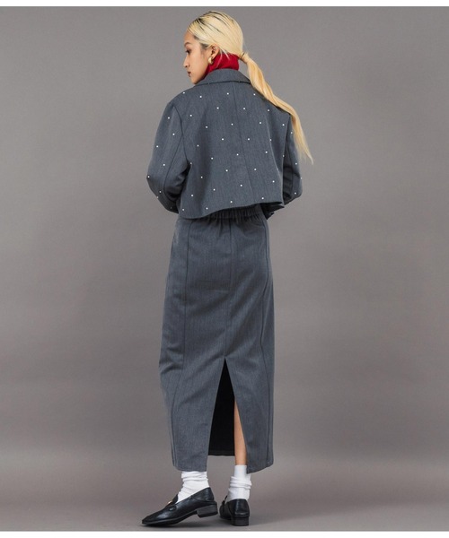 ツイル パールライク テーラード ショート ジャケット（テーラードジャケット）｜Settimissimo（セッティミッシモ）