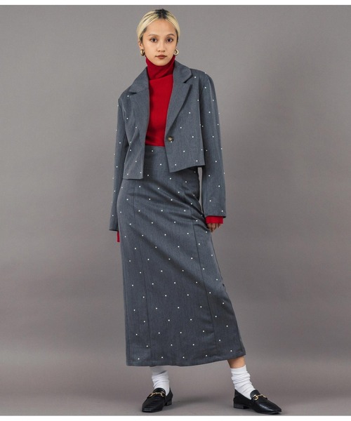 ツイル パールライク テーラード ショート ジャケット（テーラードジャケット）｜Settimissimo（セッティミッシモ）