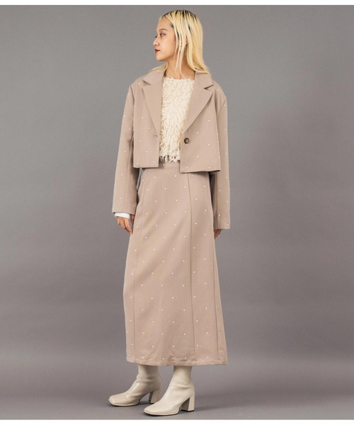 ツイル パールライク テーラード ショート ジャケット（テーラードジャケット）｜Settimissimo（セッティミッシモ）