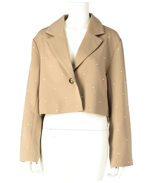 ツイル パールライク テーラード ショート ジャケット（テーラードジャケット）｜Settimissimo（セッティミッシモ）