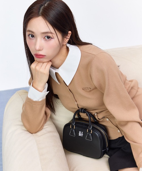 EIMY ISTOIRE(エイミーイストワール)の「EIMYロゴミニボストンバッグ(ハンドバッグ・レディース・キャメル/ブラック・F)」の12枚目の写真
