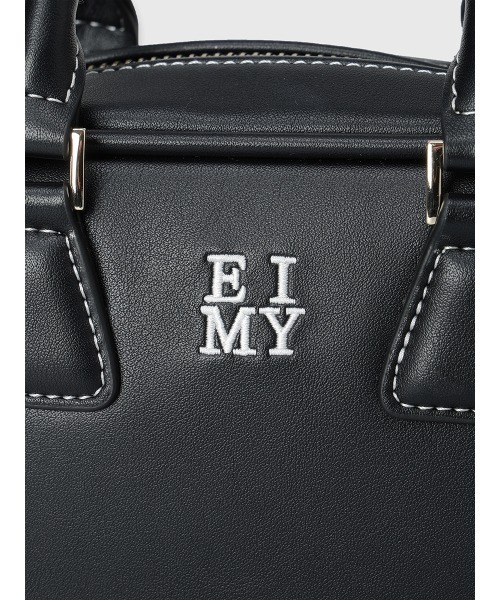 EIMY ISTOIRE(エイミーイストワール)の「EIMYロゴミニボストンバッグ(ハンドバッグ・レディース・キャメル/ブラック・F)」の4枚目の写真