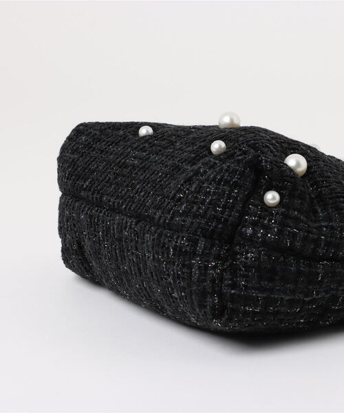 ツイード パール チェーン バッグ Prima Scherrer（ショルダーバッグ