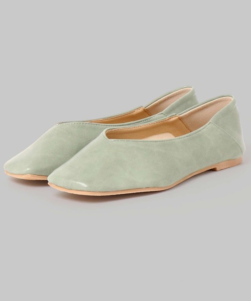 minia(ミニア)の「スクエアトゥフラットバブーシュ(バレエシューズ・レディース・アニマル/グレイッシュベージュ/イエロー/ピンク/グリーン/ライトグリーン・22.0cm/22.5cm/23.0cm/23.5cm/24.0cm/24.5cm/25.0cm/25.5cm/26.0cm)」の10枚目の写真