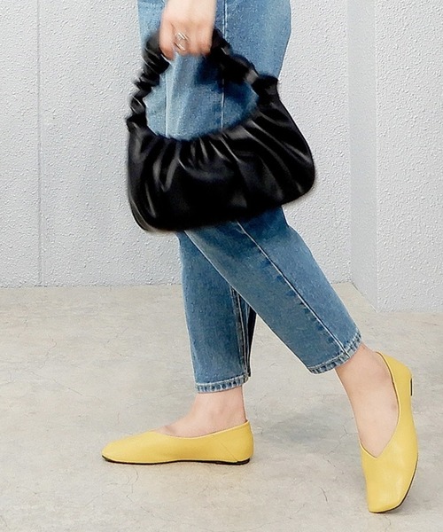 minia(ミニア)の「スクエアトゥフラットバブーシュ(バレエシューズ・レディース・アニマル/グレイッシュベージュ/イエロー/ピンク/グリーン/ライトグリーン・22.0cm/22.5cm/23.0cm/23.5cm/24.0cm/24.5cm/25.0cm/25.5cm/26.0cm)」の20枚目の写真