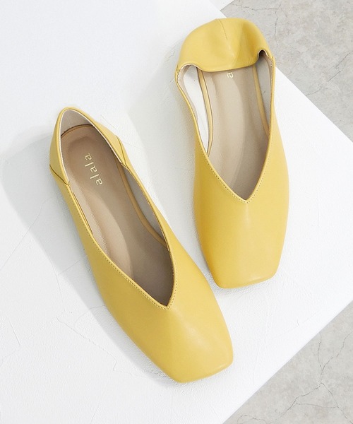 minia(ミニア)の「スクエアトゥフラットバブーシュ(バレエシューズ・レディース・アニマル/グレイッシュベージュ/イエロー/ピンク/グリーン/ライトグリーン・22.0cm/22.5cm/23.0cm/23.5cm/24.0cm/24.5cm/25.0cm/25.5cm/26.0cm)」の18枚目の写真