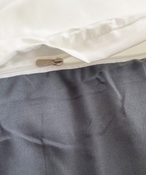 IYAN(イヤン)の「【4点セット】white×grayリバーシブル布団カバー/シーツ/枕カバー(シングル)(寝具・レディース・ホワイト×グレー・FREE)」の10枚目の写真