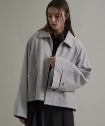 ELLUV（エルブ）の「【ELLUV/エルヴ】オーバーカフス ショートジップブルゾン（ブルゾン）」