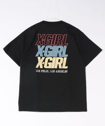 X-GIRL/エックスガール TRIPLE LOGO S/S TEE Tシャツ 105251011032