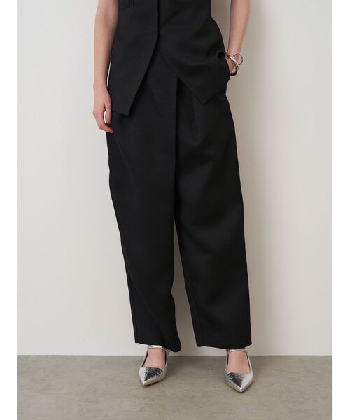 ELENDEEK（エレンディーク）の「フロントレイヤードパンツ（その他パンツ・レディース・ブラック/ベージュ・02/01）」の6枚目の写真