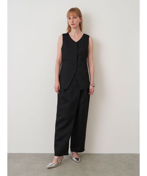 ELENDEEK（エレンディーク）の「フロントレイヤードパンツ（その他パンツ・レディース・ブラック/ベージュ・02/01）」の12枚目の写真